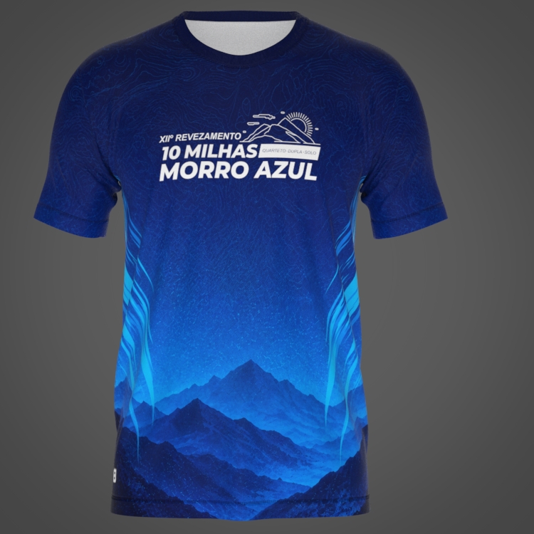Camiseta oficial XI Revezamento 10 Milhas Morro Azul 2027