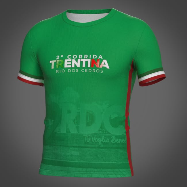 Camiseta oficial 2ª Corrida Rústica Trentina 2026